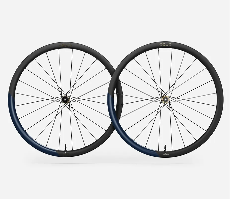 Oquo Juego Ruedas Gravel RP35LTD Shimano HG Metallic Navy Blue