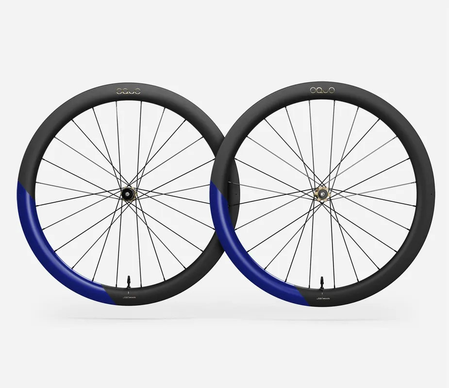 Oquo Juego Ruedas Gravel RP50LTD Shimano HG Cobalt Blue