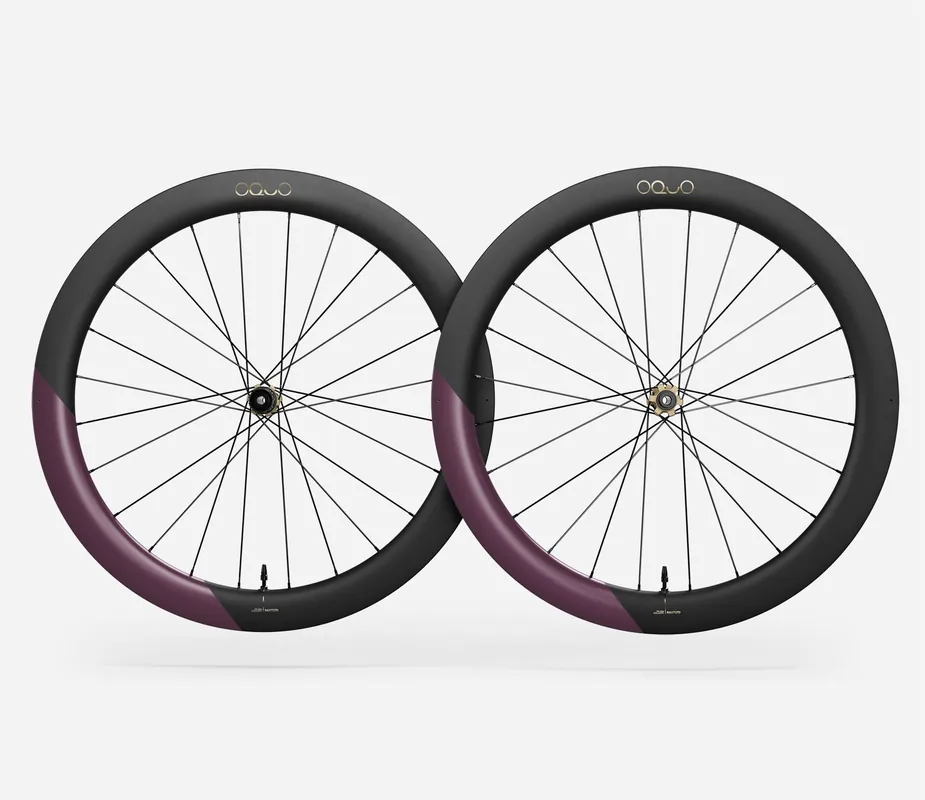 Oquo Juego Ruedas Carretera RA57LTD Shimano HG Metallic Mulberry