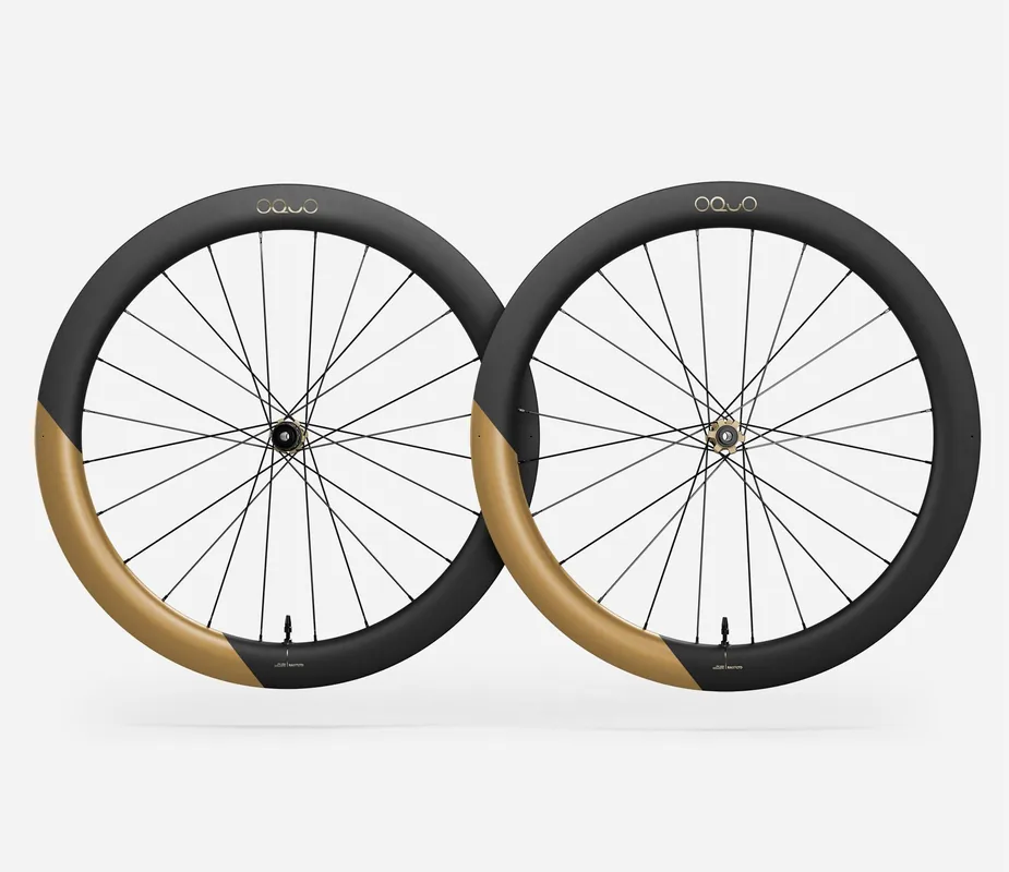 Oquo Juego Ruedas Carretera RA57LTD Sram XDR Metallic Golden Sand