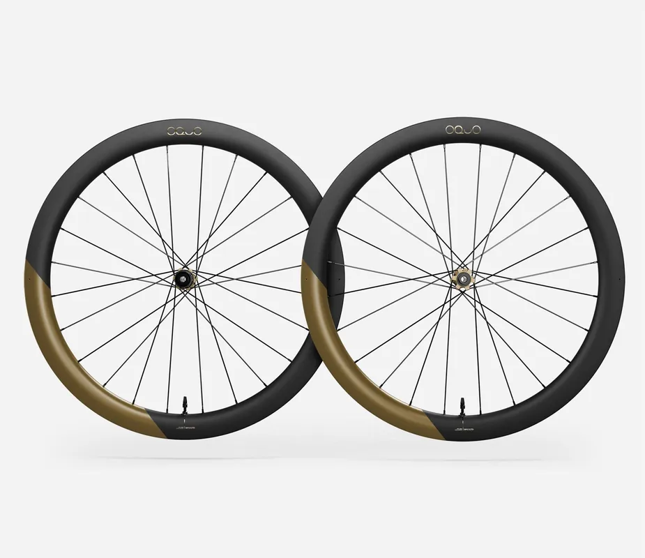 Oquo Juego Ruedas Gravel RP50LTD Shimano HG Metallic Olive Green