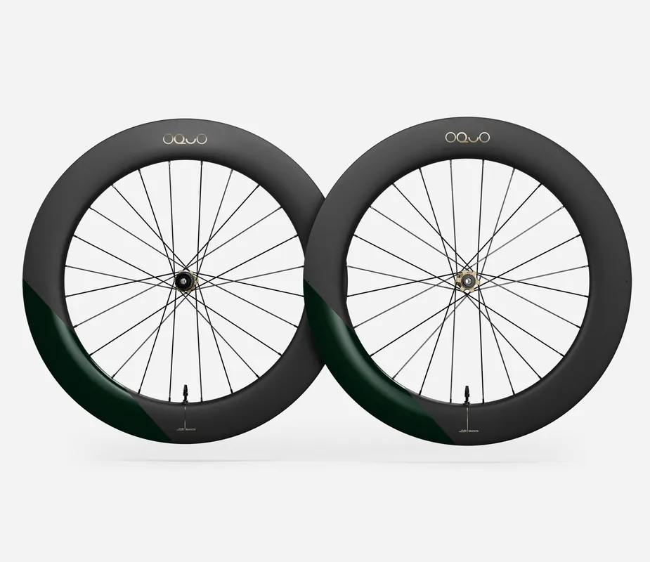 Oquo Juego Ruedas Carretera RA80LTD Shimano HG Metallic Dark Green