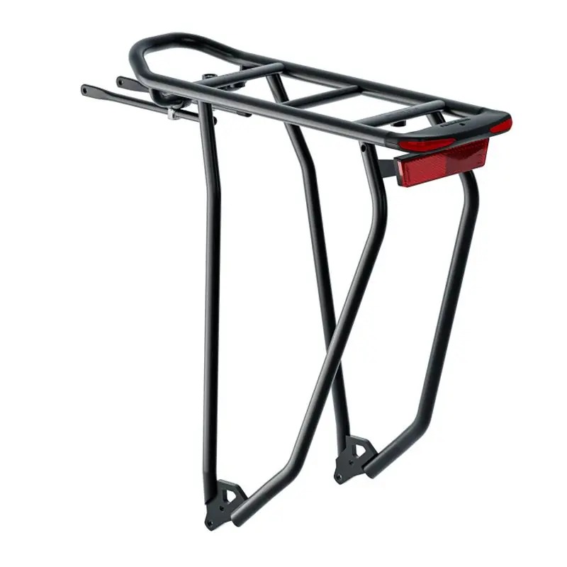 Portabultos Trasero Racktime Gleamit 2.0 AC Snapit 2.0 28-29" Luz Integrada Aluminio Negro