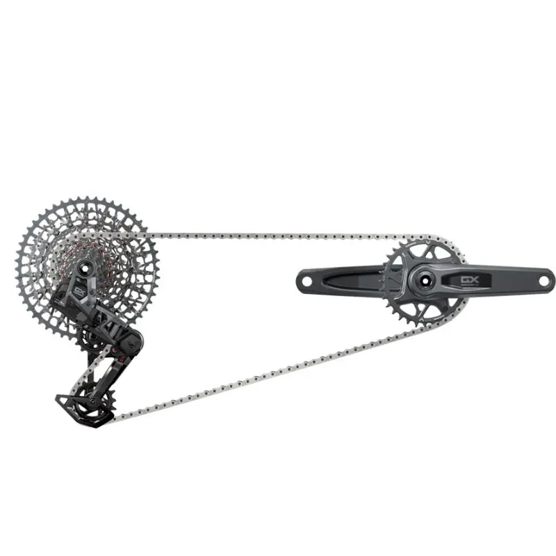 Grupo Electrónico Sram GX T-Type Eagle AXS Wide DUB POD Direct Mount 175mm 32d 1x12v Negro