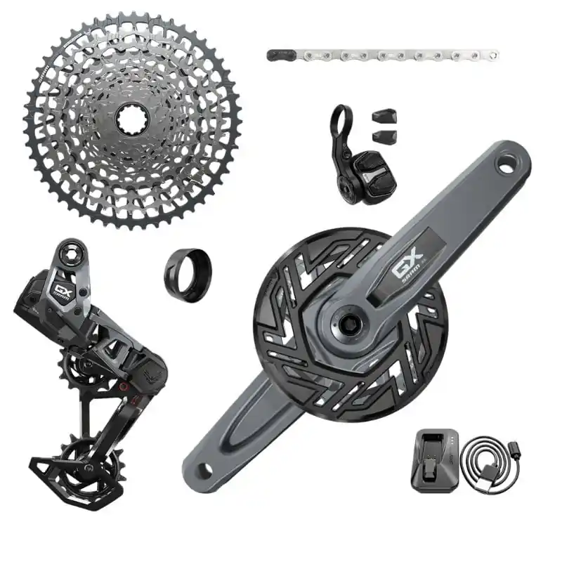 Grupo Electrónico Sram GX T-Type Eagle E-MTB AXS POD Brose ISIS 160mm 36d 1x12v Negro