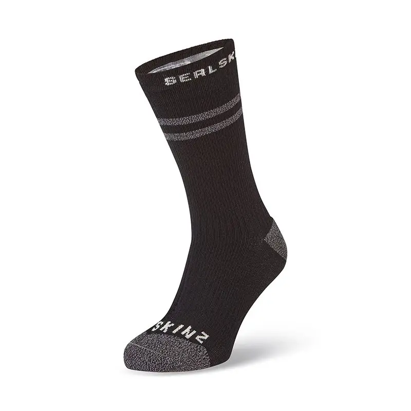 Calcetines Sealskinz Scoulton Medianos Clima Calido Hydrostop Impermeables Negro