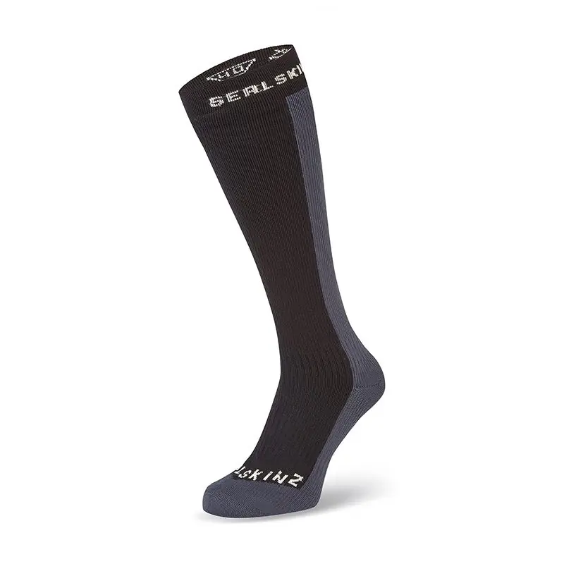 Calcetines Sealskinz Worstead Largos Clima Frio Impermeables Negro