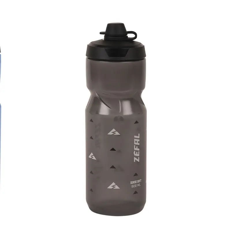 Bidon Zefal Sense Soft 80 No-Mud Tapa Negro Ahumado 800ml