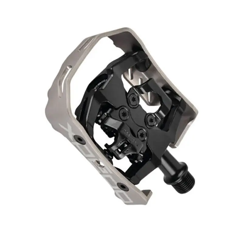Pedales Automaticos Xpedo Mtb Milo Aluminio Negro/Plata