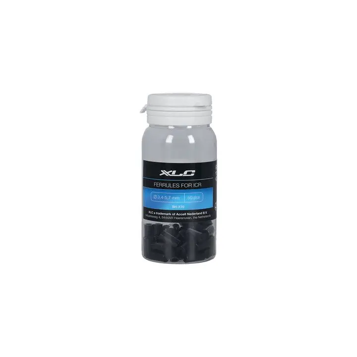 Topes Cable XLC SH-X70 Cableado Interno 3.4mm/5.7mm Negro