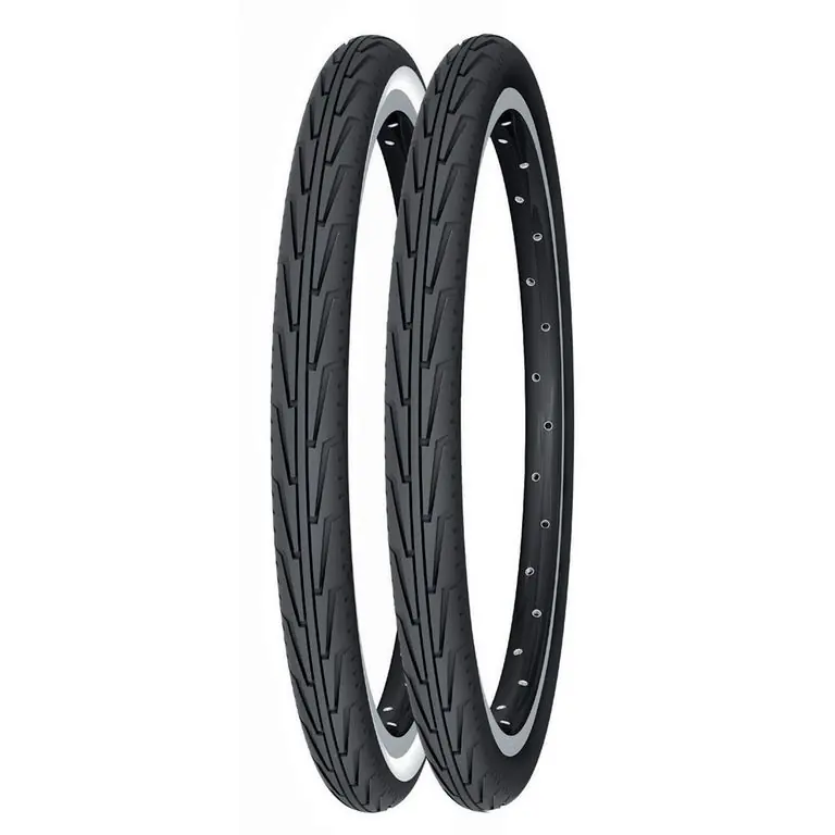 Cubierta Michelin Diabolo City Access Line Rigida Blanco/Negro