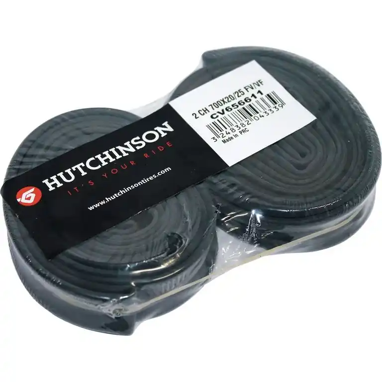 Blister 2 Camaras Hutchinson 27.5x1.70/2.35 Presta Valvula 48mm Negro