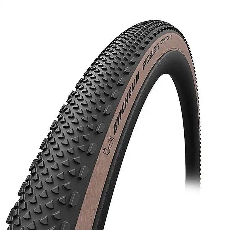 Cubierta Michelin Power Gravel 700x47C Competition Line Tubeless Ready Plegable Negro/Marron