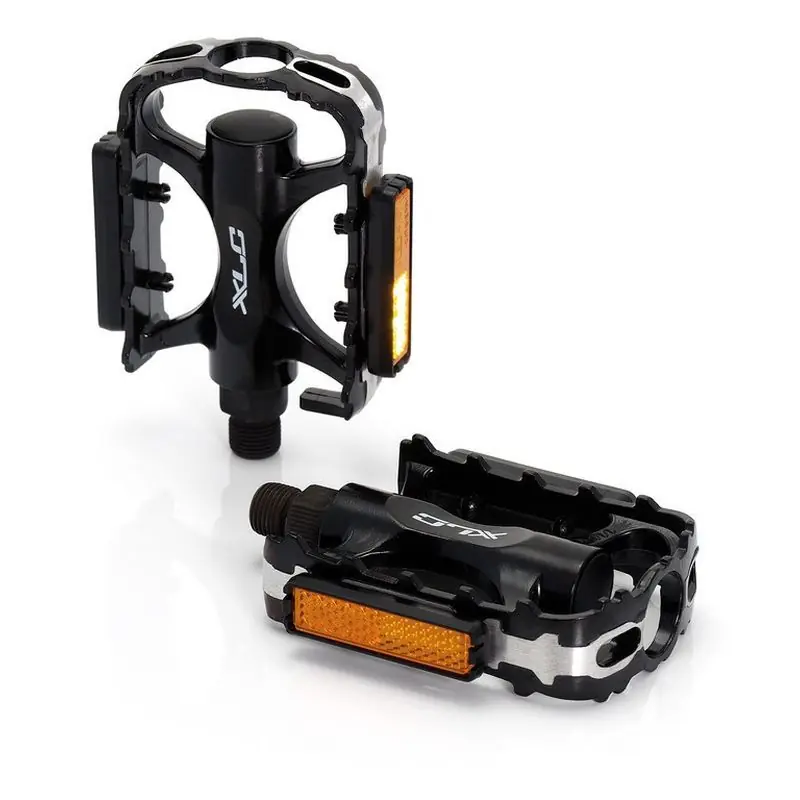 Pedales Aluminio Xlc PD-M02 Mtb/Atb 101x64x28mm Negro