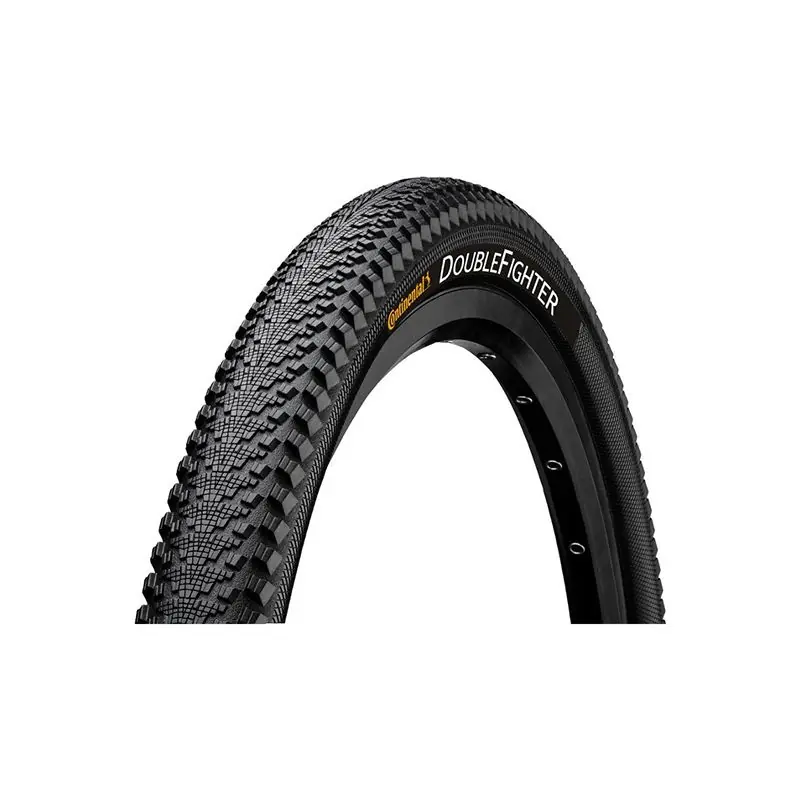 Cubierta Continental Double Fighter III 27.5x2.00 Reflectante Negro