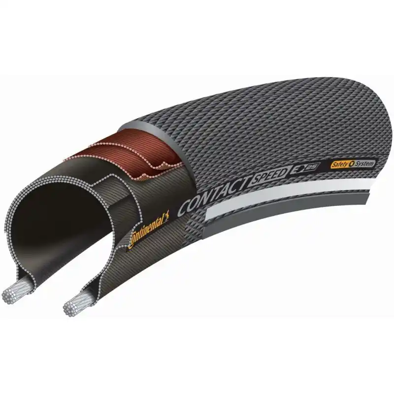 Cubierta Continental Contact Speed 700x32C Reflectante Negro