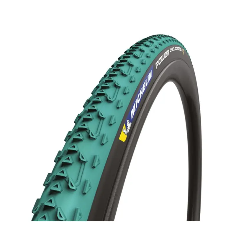 Cubierta Michelin Power Cyclocross Jet 700x33 Tubeless Ready Competition Line Plegable Verde/Negro