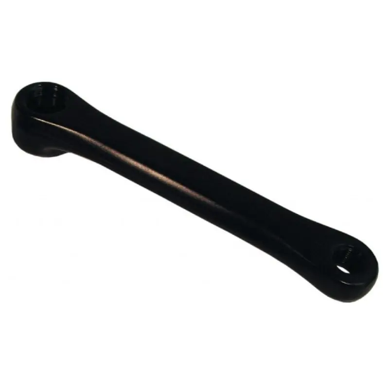 Biela Izquierda Mijnenpieper 170mm Eje Rombo Aluminio Negro