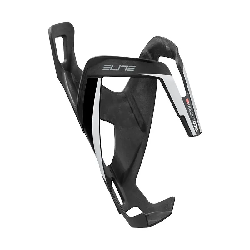 Portabidon Elite Vico Carbono Negro Mate Blanco