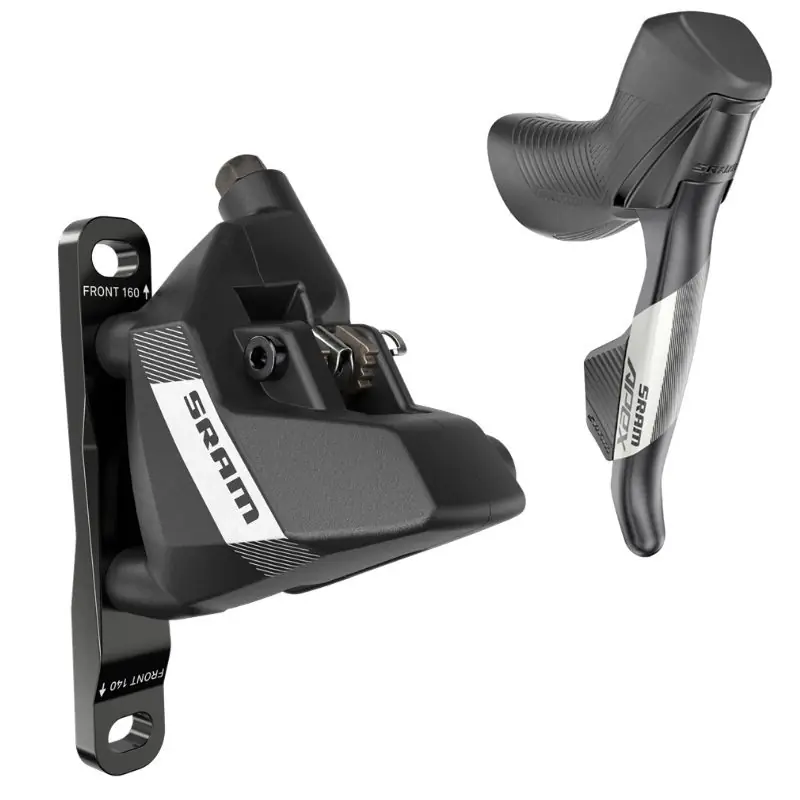 Maneta Freno/Cambio Sram Apex AXS D1 Moto Derecha Pinza Delantera Flat Mount 20mm Offset 1300mm Aluminio Negro