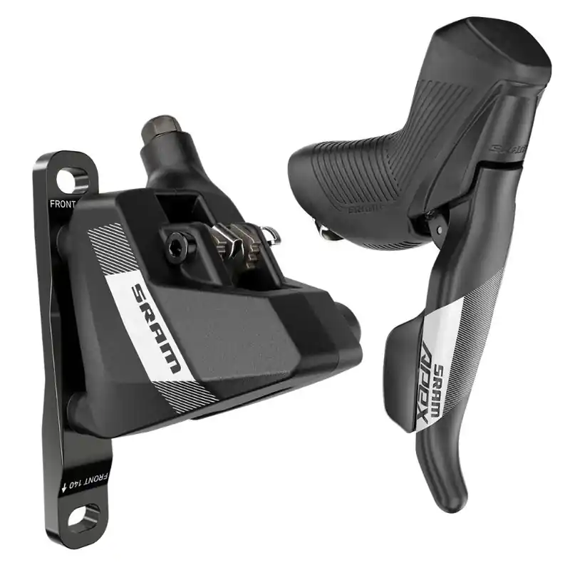 Maneta Freno/Cambio Sram Apex D1 Derecha Pinza Trasera Flat Mount 20mm Offset 2000mm Aluminio Negro