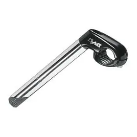 Potencia Caña Ergotec Cat 2 25.4/22.2mm Aluminio/Acero Inoxidable Negro/Plata