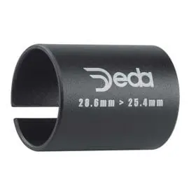Adaptador Deda Tubo Horquilla 28.6mm a 25.4mm Negro