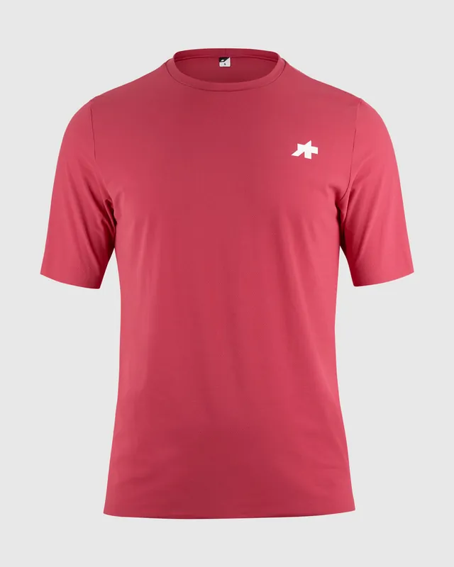 Camiseta Manga Corta Assos Tactical T5 Post Ride Hombre Deadly Berry
