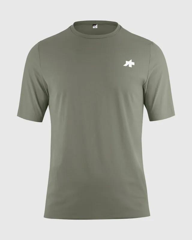 Camiseta Manga Corta Assos Tactical T5 Post Ride Hombre Edge Green