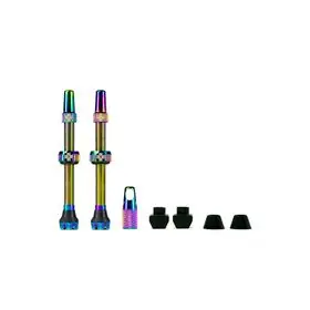 Juego Valvulas Muc-Off V2 Tubeless 60mm Arcoiris