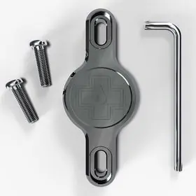 Soporte Muc-Off Secure Tag V2 Localizador Apple Airtag Portabidón Gris