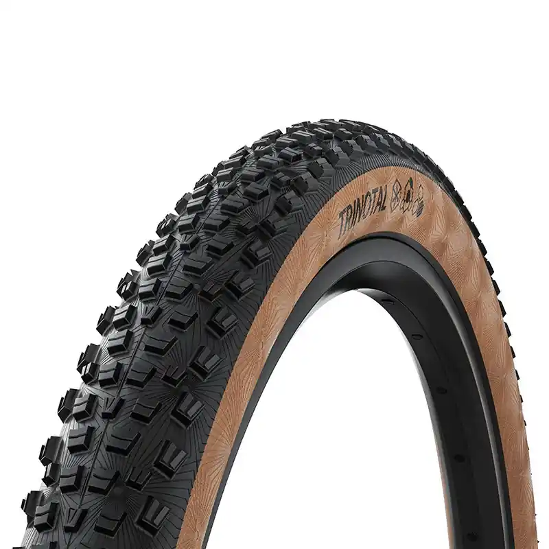 Cubierta Continental Trinotal Trail Compuesto Grip Tubeless Ready Plegable Negro/Marrón