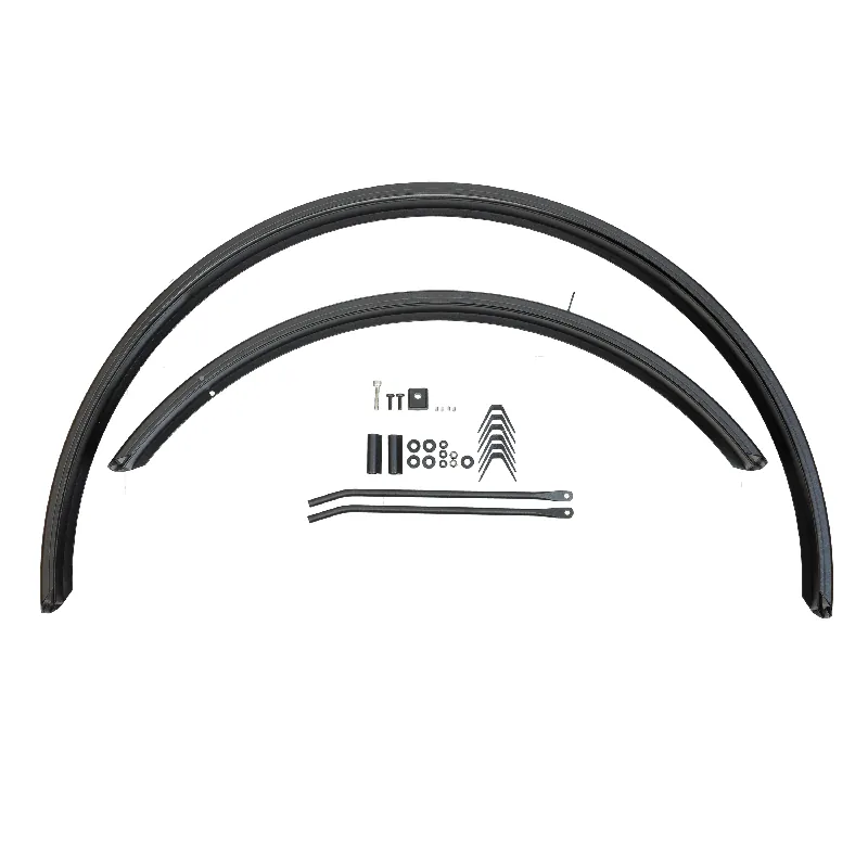 Juego Guardabarros Delantero Trasero Cannondale Hebie Aluminio Negro SM/MD