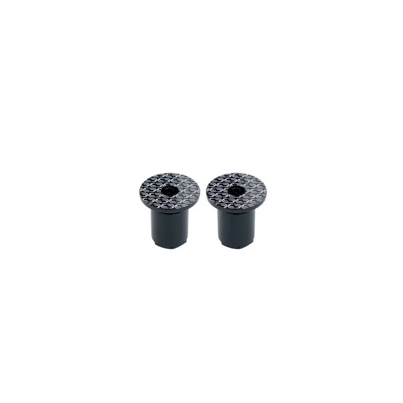 Juego Tapones Manillar Deda Negro/Blanco