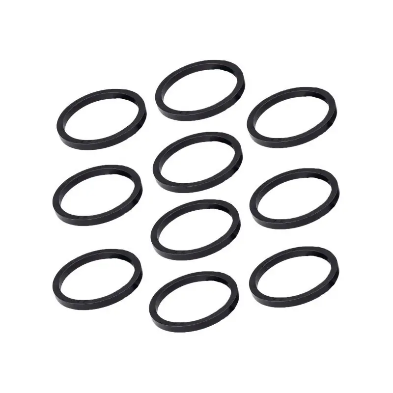 Set Espaciadores Deda Tubo Dirección 1-1/8 5mm 10u Aluminio Negro