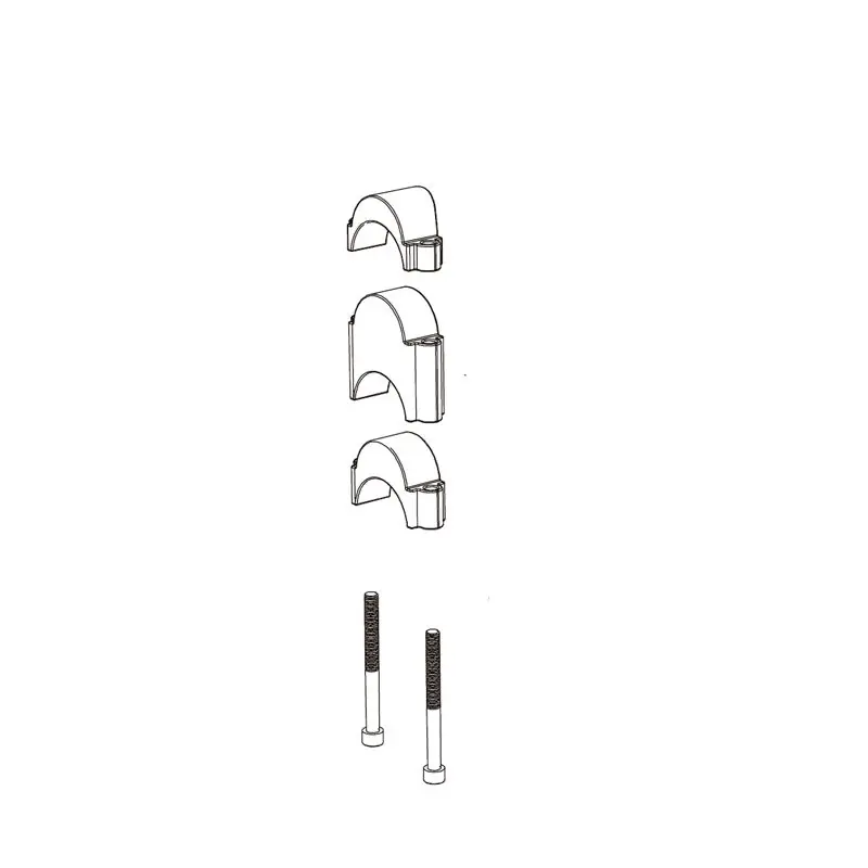 Kit Espaciadores Deda Extensiones Manillar Parabolica/Fastblack 2x10/2x15/2x30mm Negro