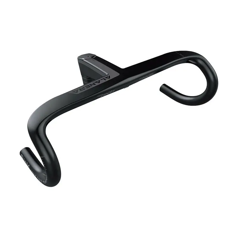 Manillar Deda Alanera DCR Di2 RHM 130mm 1-1/8 Carbono Negro Soporte Garmin 500/802
