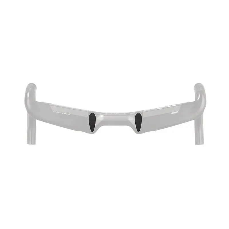 Juego Tapas Goma Vision Orificios Extension Manillar Metron 4D Negro