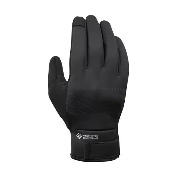 Guantes Shimano Aislantes Windstopper Unisex Negro