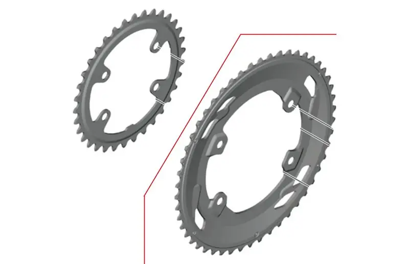 Plato Shimano Cues FC-U6030 Negro
