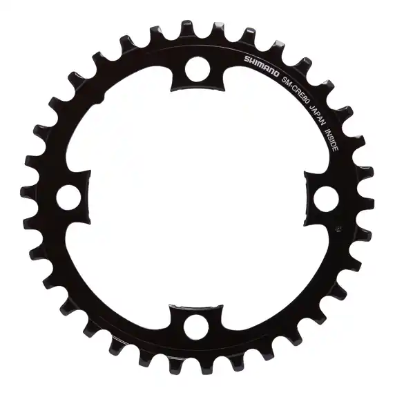 Plato Shimano SM-CRE80 FC-E8000/FC-E8050/FC-M8050 Sin Guia Cadena Negro
