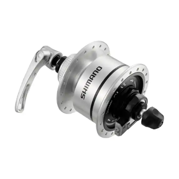 Buje Dinamo Shimano DH-3D72 6V/3W QR 100/36 Plata