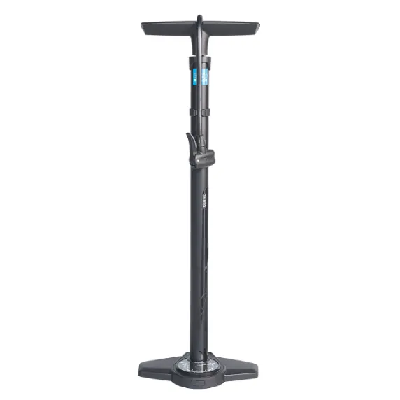 Bomba Taller PRO Touring Negro Cuerpo Acero Manómetro Negro