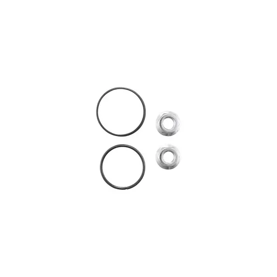 Componentes Shimano CB-E110 Snap Ring/Flange Nut/Dust Cap Negro/Gris