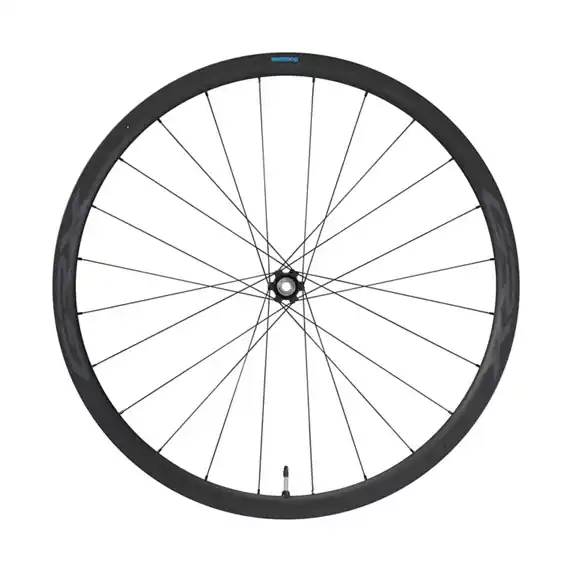 Rueda Delantera Shimano GRX WH-RX870-TL-F12-700C Freno Disco Center Lock Negro