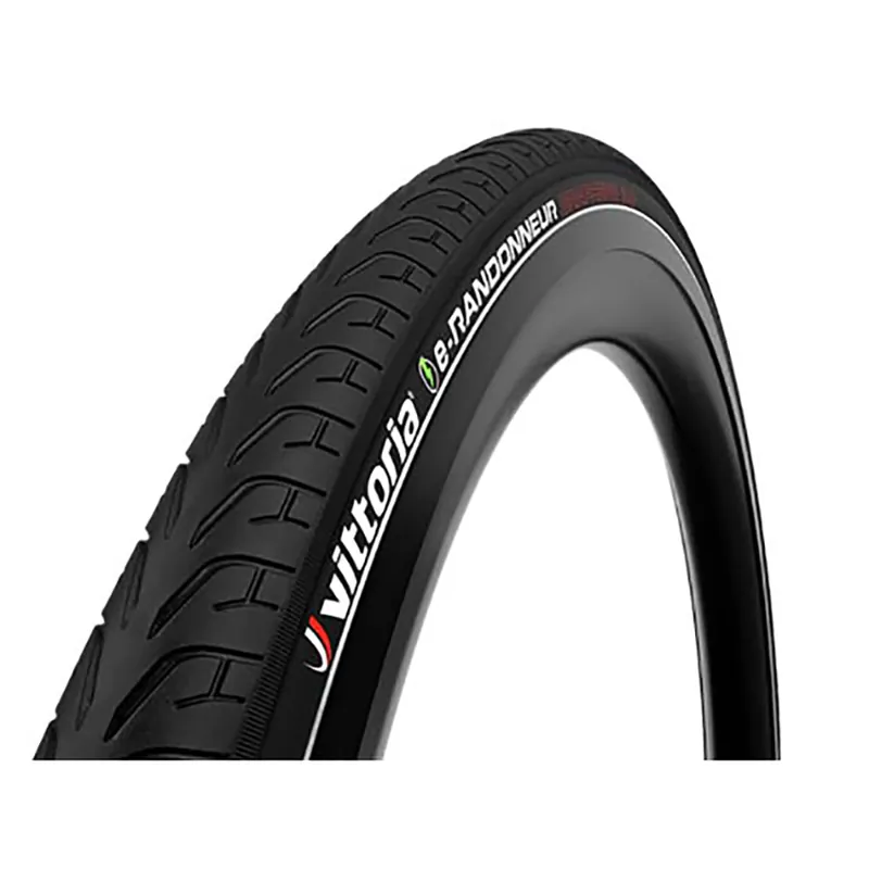 Cubierta Vittoria Ciudad E-Randonneur Rígida Reflectante G2 Negro