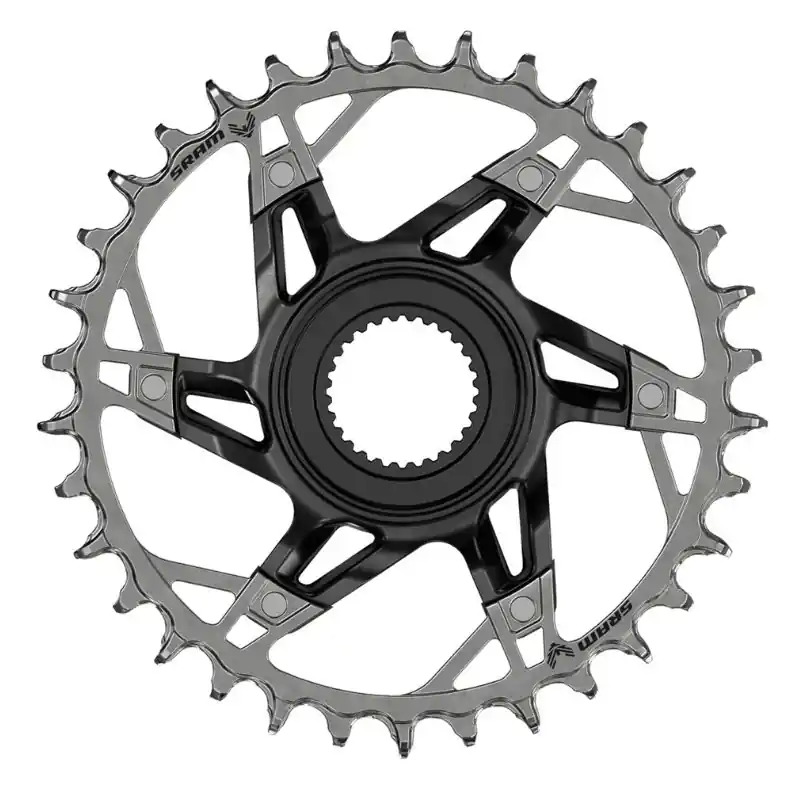 Plato Sram XX T-Type Eagle E-MTB Bosch GEN4 Direct Mount 1x12v Aluminio Negro/Plata
