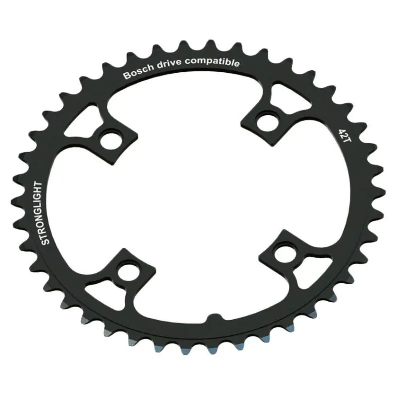Plato Stronglight E-BIKE Bosch 1/3 Generación 104mm 4 Brazos Negro