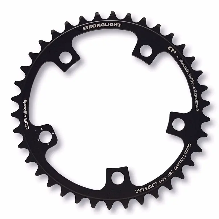 Plato Stronglight CT2 Compact Adaptable Campagnolo 9/10v Negro