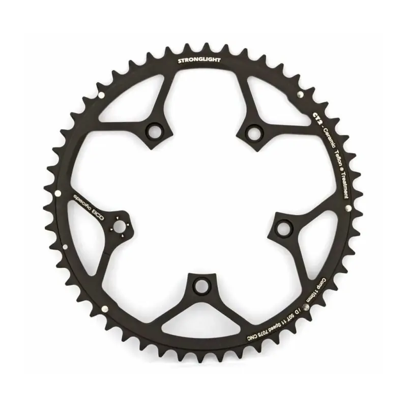 Plato Stronglight CT2 110mm Adaptable Campagnolo 11v Negro